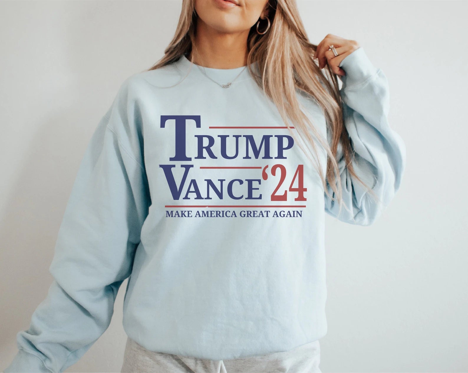 Trump Vance Sweatshirt, Take Back America Crewneck, MAGA Sweatshirt, 2024 Election Crewneck, Trump Merch, Republican Gift, Trump Vance 2024 - GB102