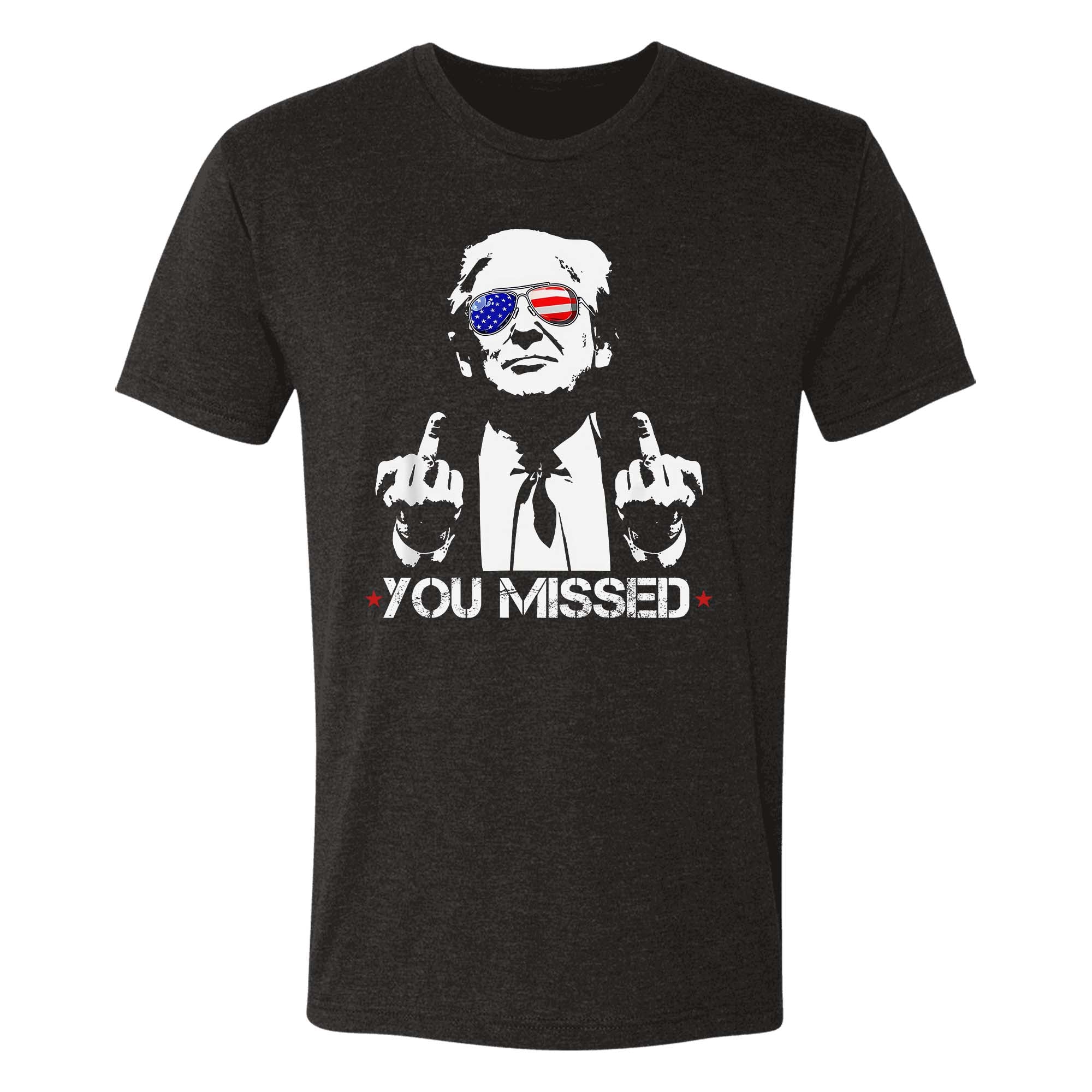 You Missed Trump Shot, US 2024 Election T-Shirt - GB100