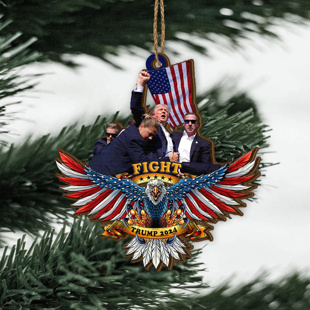 Eagle Fight Fight Fight MAGA 2024 Acrylic Ornament - ORN90UP