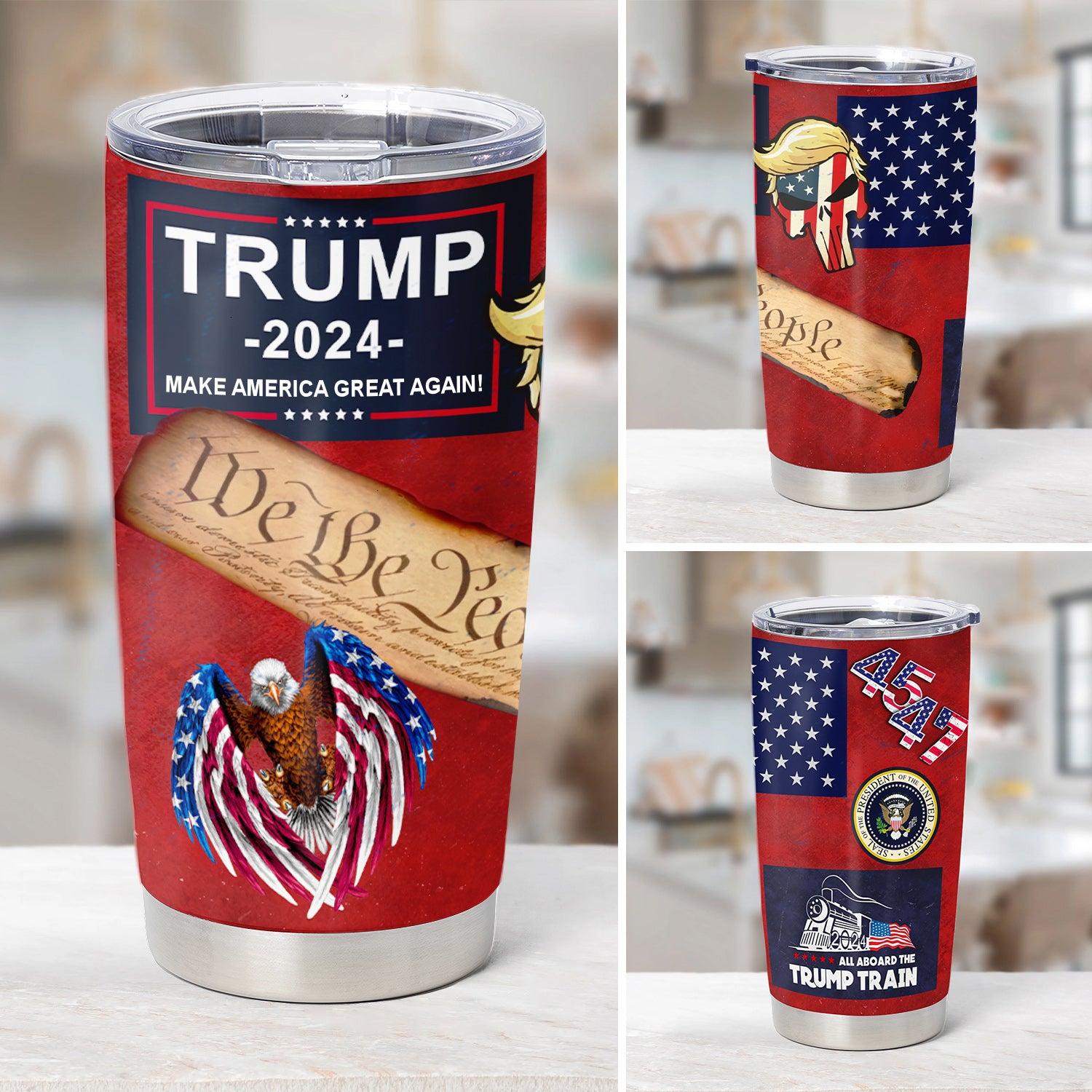 Eagle MAGA 2024, Trump Make American Great Again Tumbler - GB-TL06