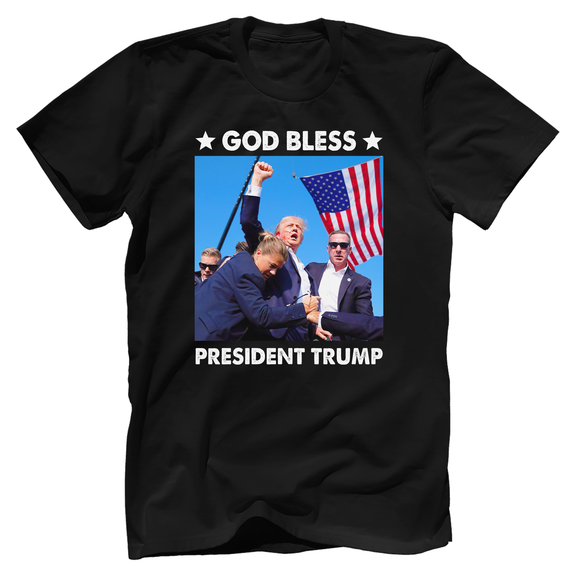 God Bless President Trump 2024 T-Shirt - GB97
