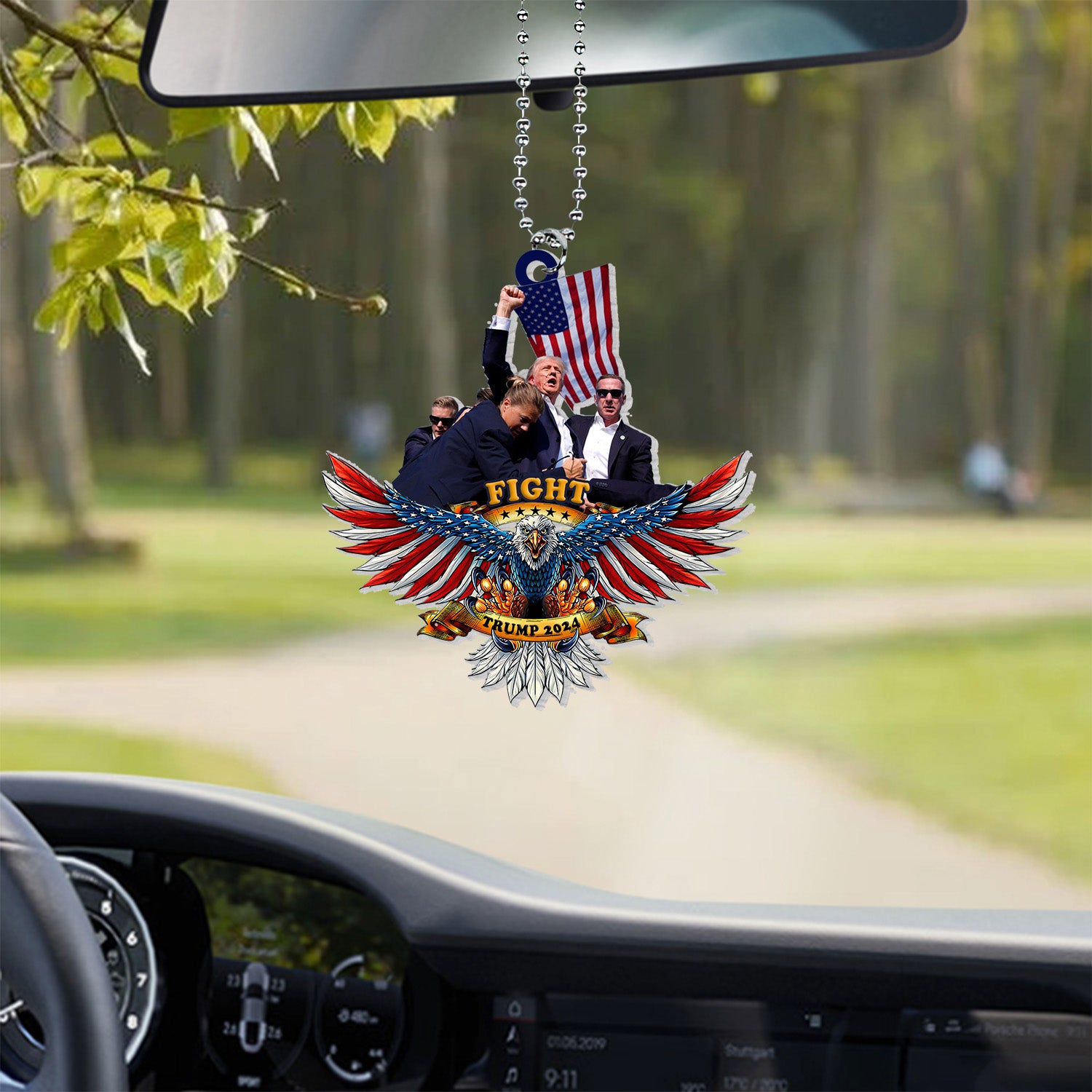 Eagle Fight Fight Fight MAGA 2024 Acrylic Ornament - ORN90UP