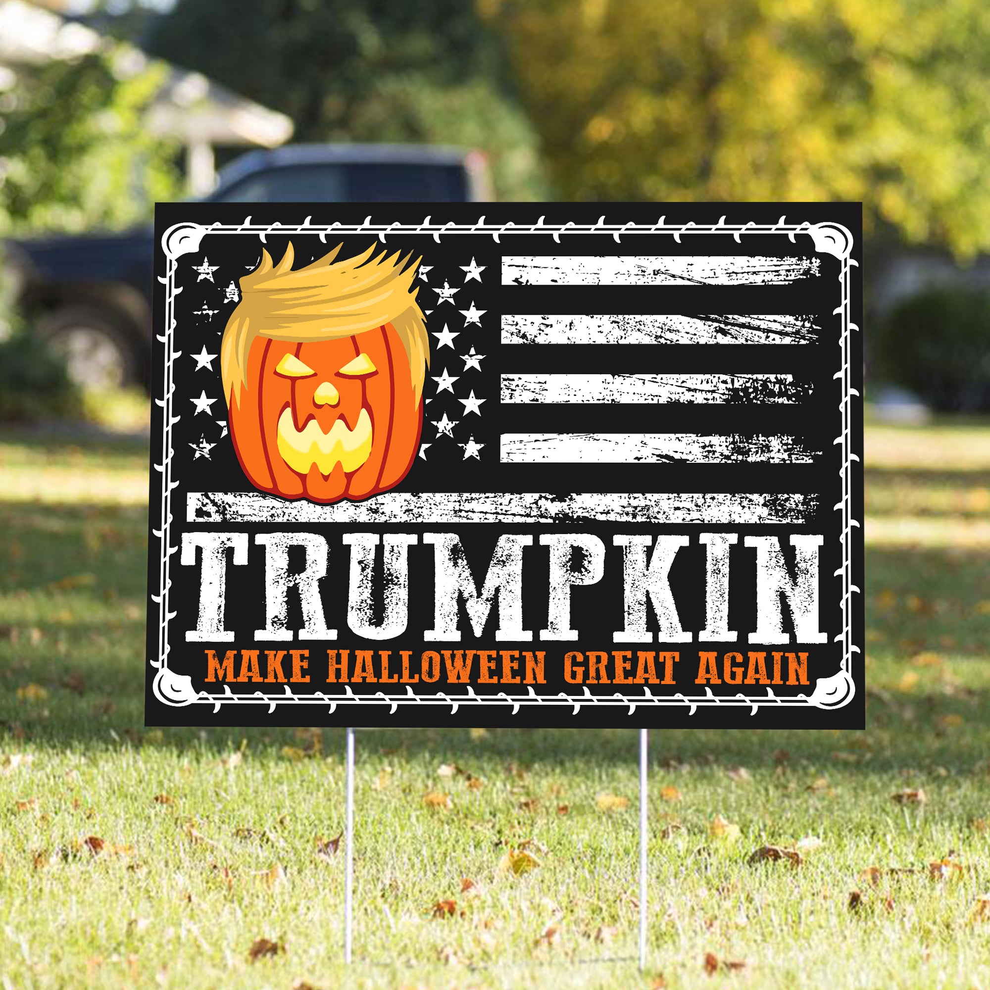 Trump Make Halloween Great Again Garden Flag - GF57UP