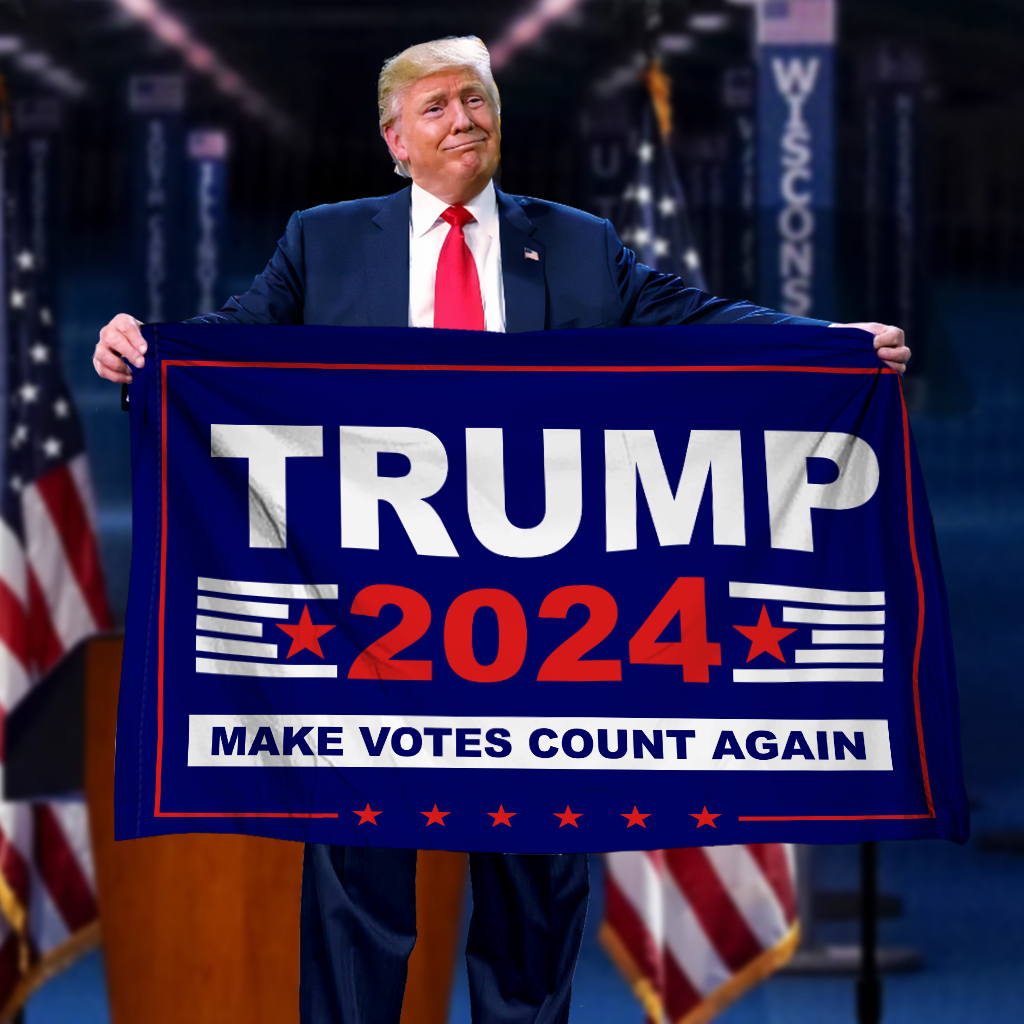 Trump Make Votes Count Again House Flag - HF09
