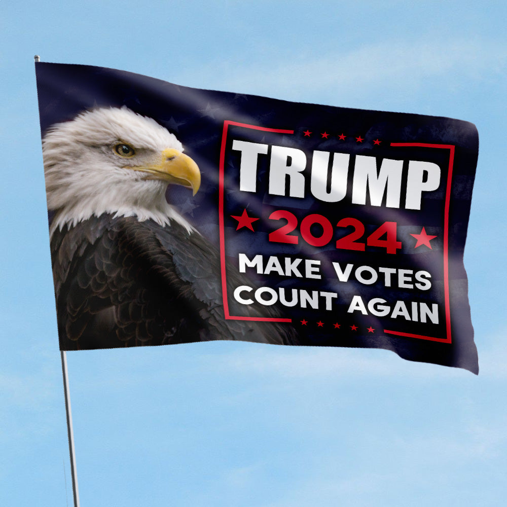 Trump 2024 Make Votes Count Again Flag - GB-HF05