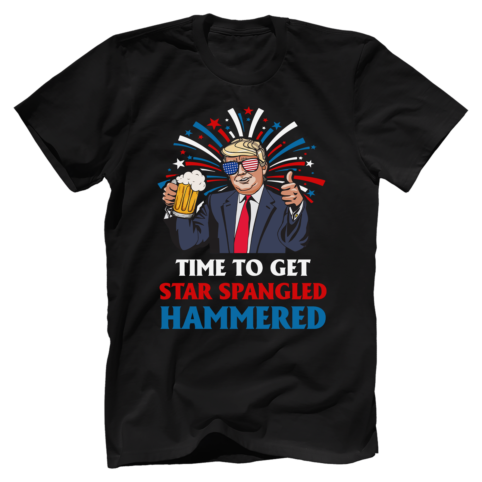 Time To Get Star Spangled Hammered T-Shirt - GB47