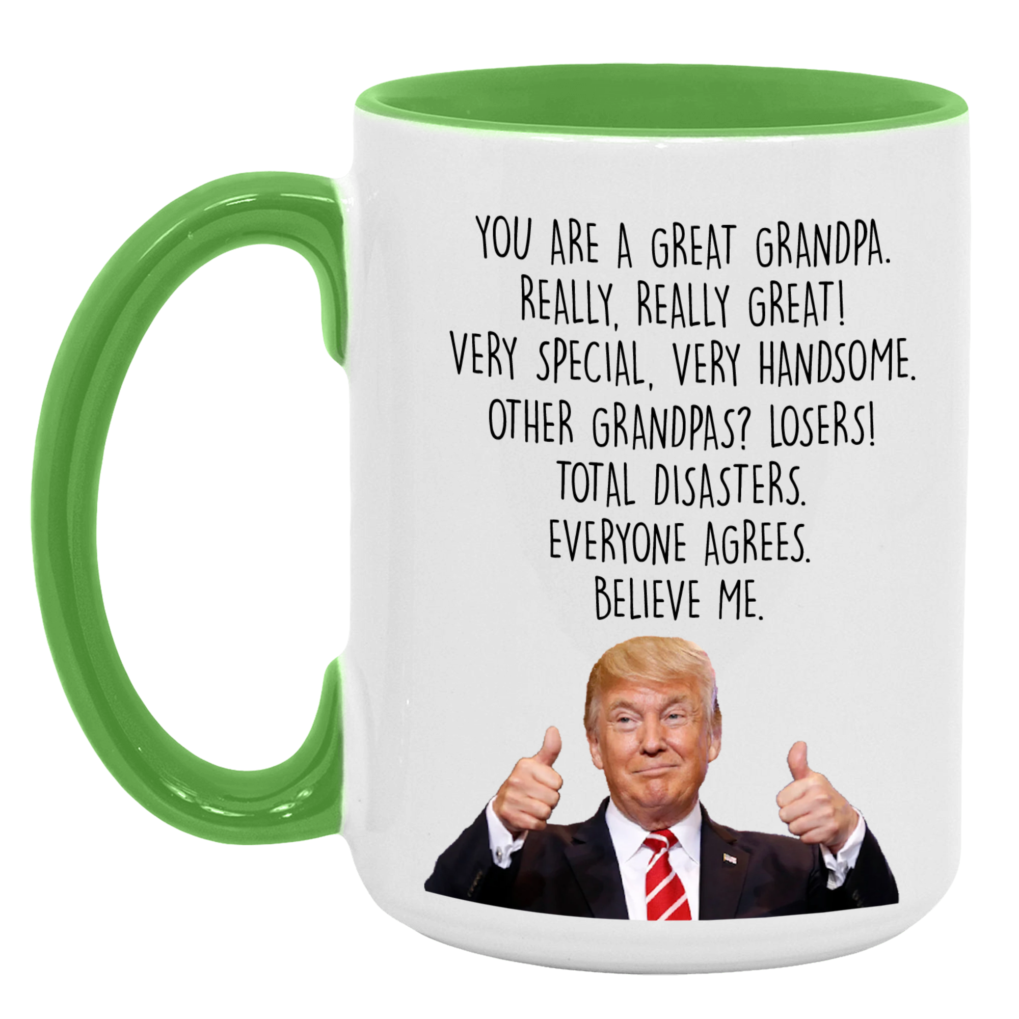 Trump Grandpa Mug, Funny Fathers Day Gift for Grandpa - M07