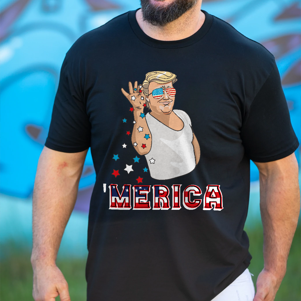 Trump Merica 4th Of July  T-shirt - GB46