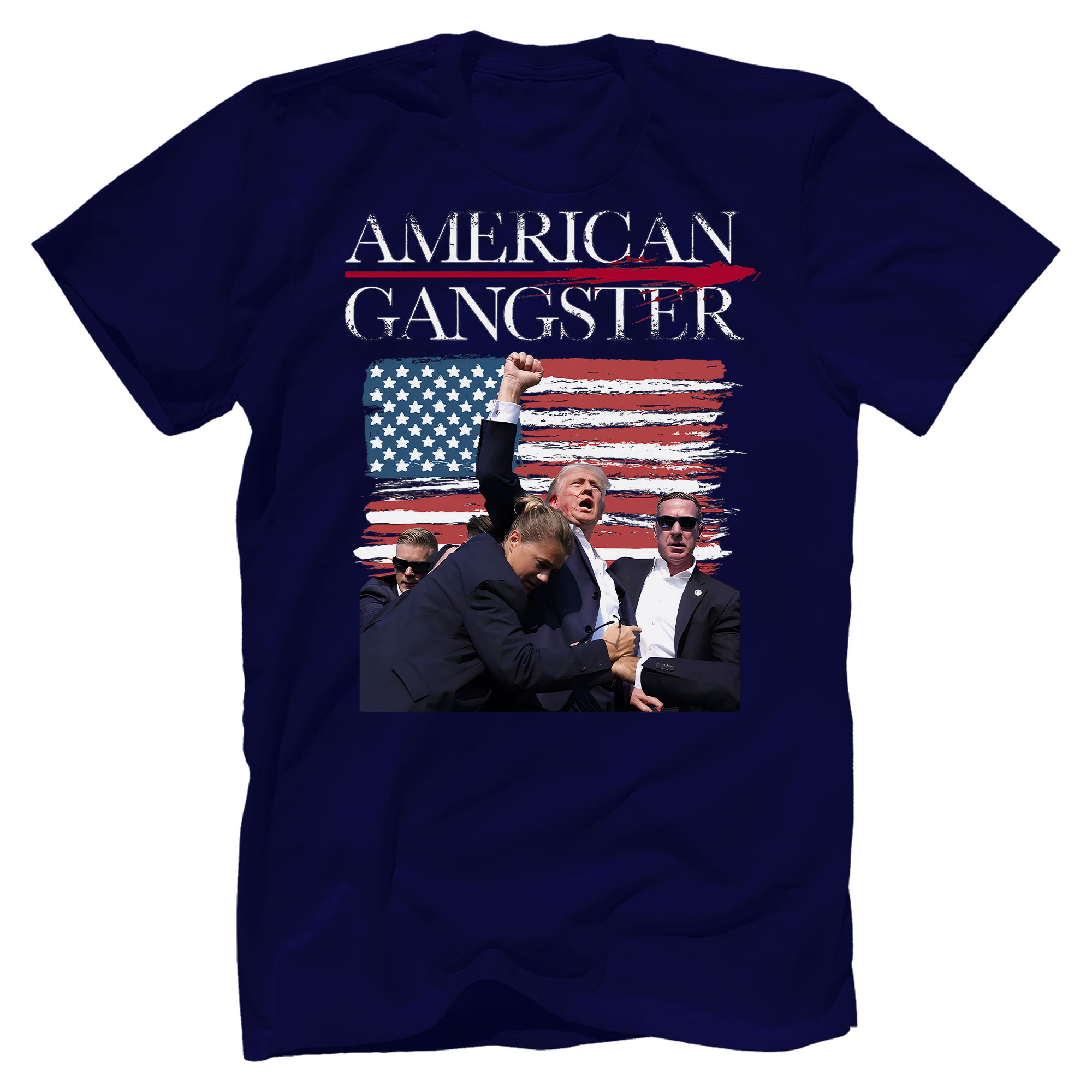 Trump Shot American Gangster T-Shirt - GB103