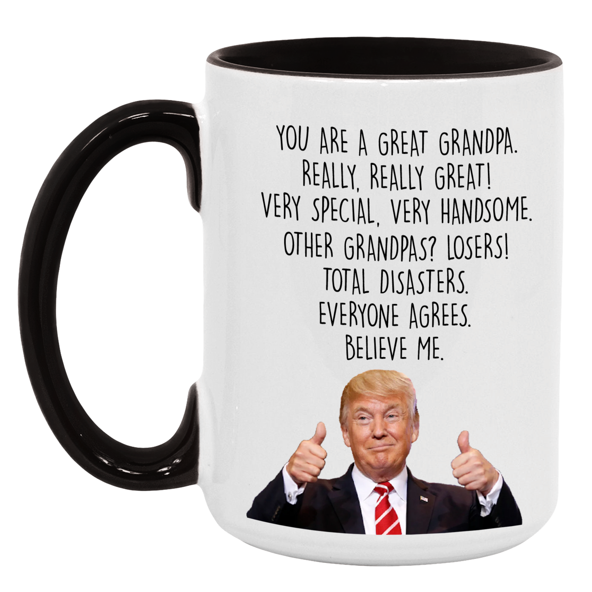 Trump Grandpa Mug, Funny Fathers Day Gift for Grandpa - M07
