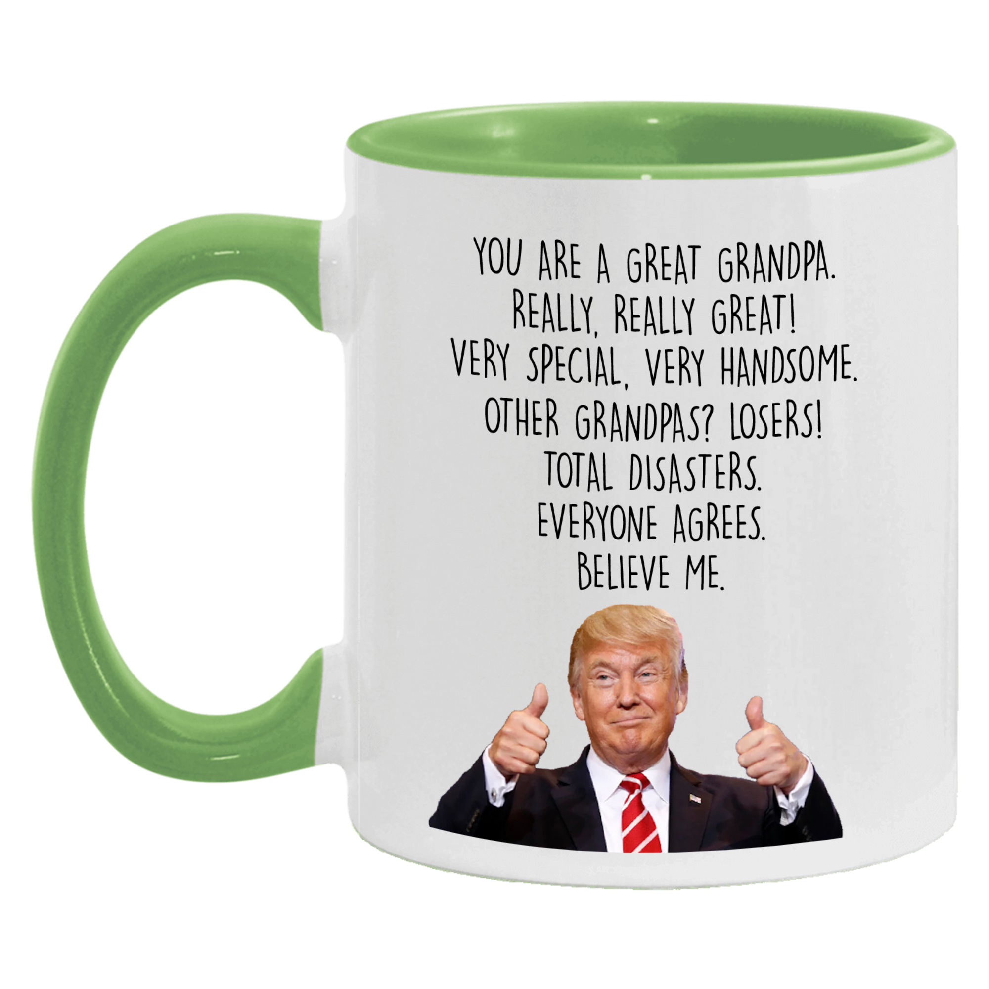 Trump Grandpa Mug, Funny Fathers Day Gift for Grandpa - M07