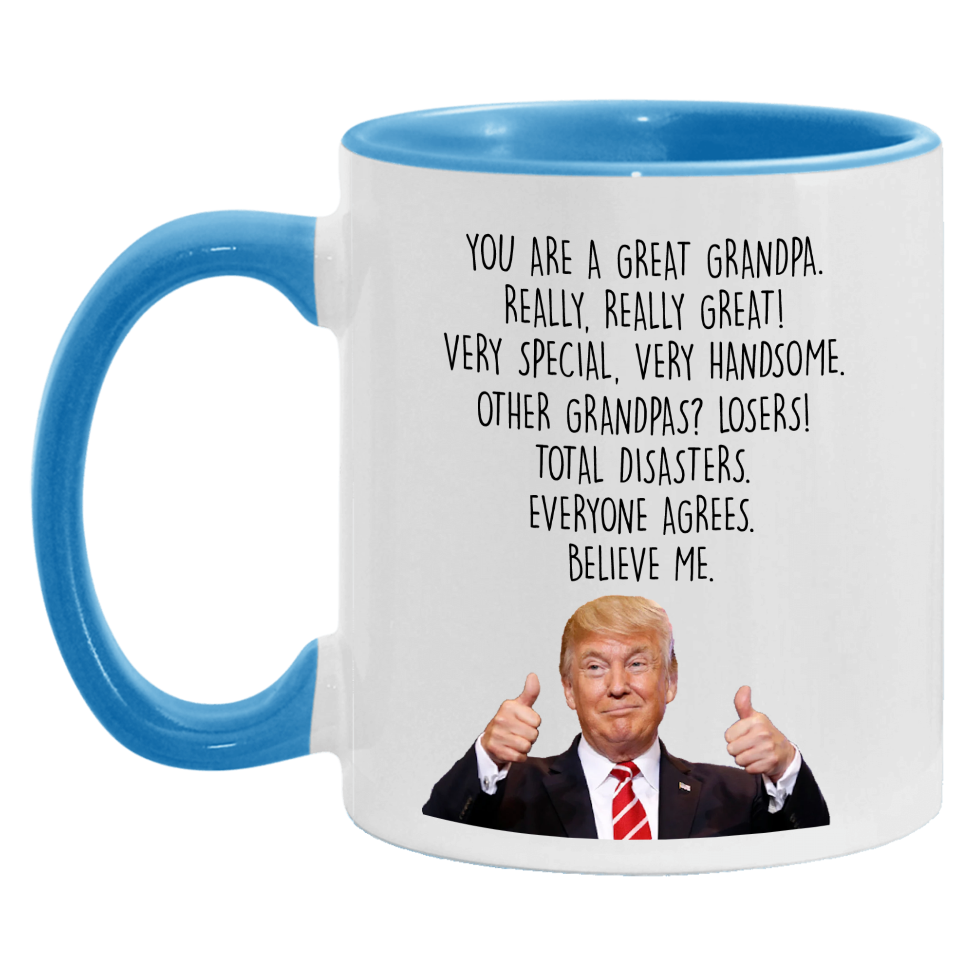 Trump Grandpa Mug, Funny Fathers Day Gift for Grandpa - M07