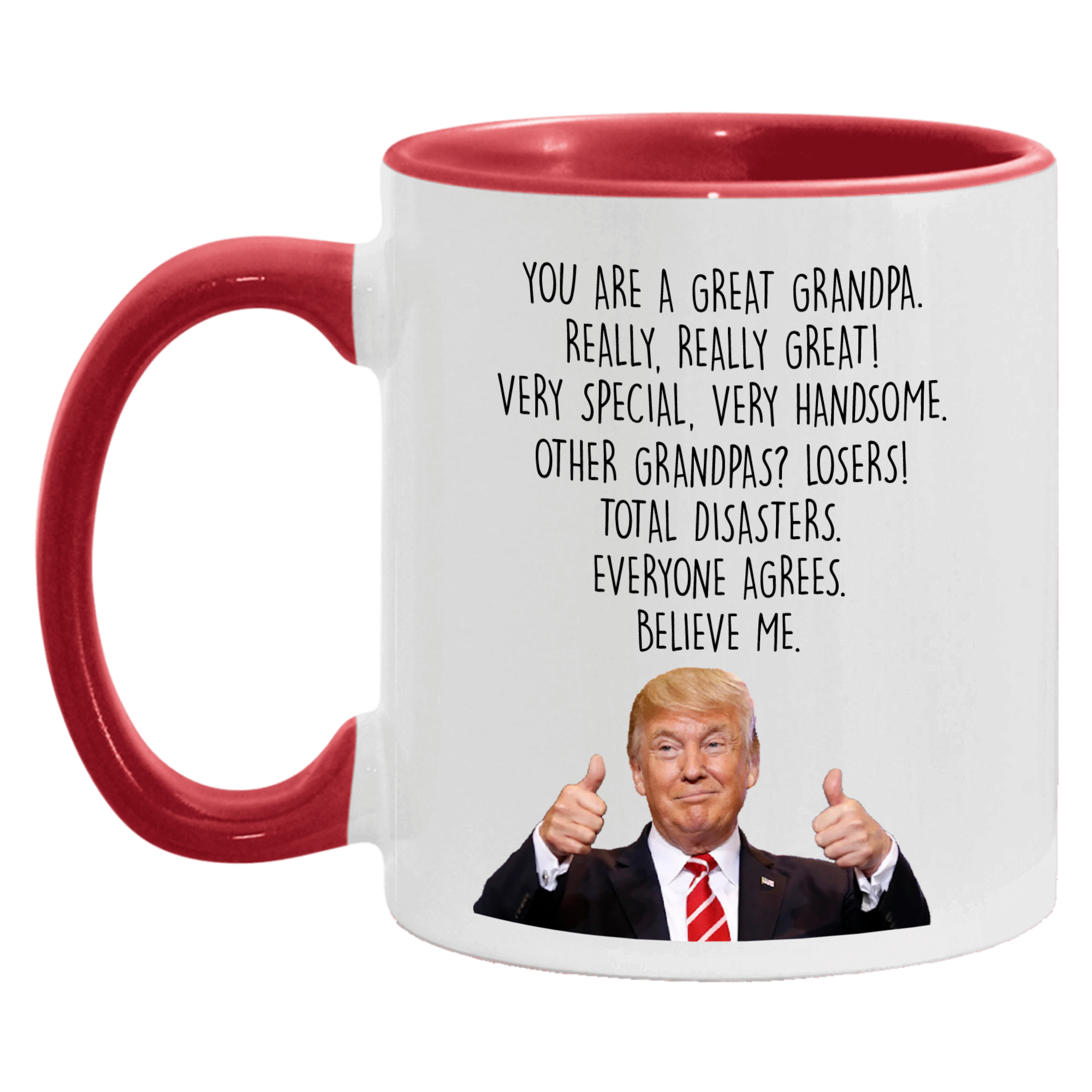 Trump Grandpa Mug, Funny Fathers Day Gift for Grandpa - M07