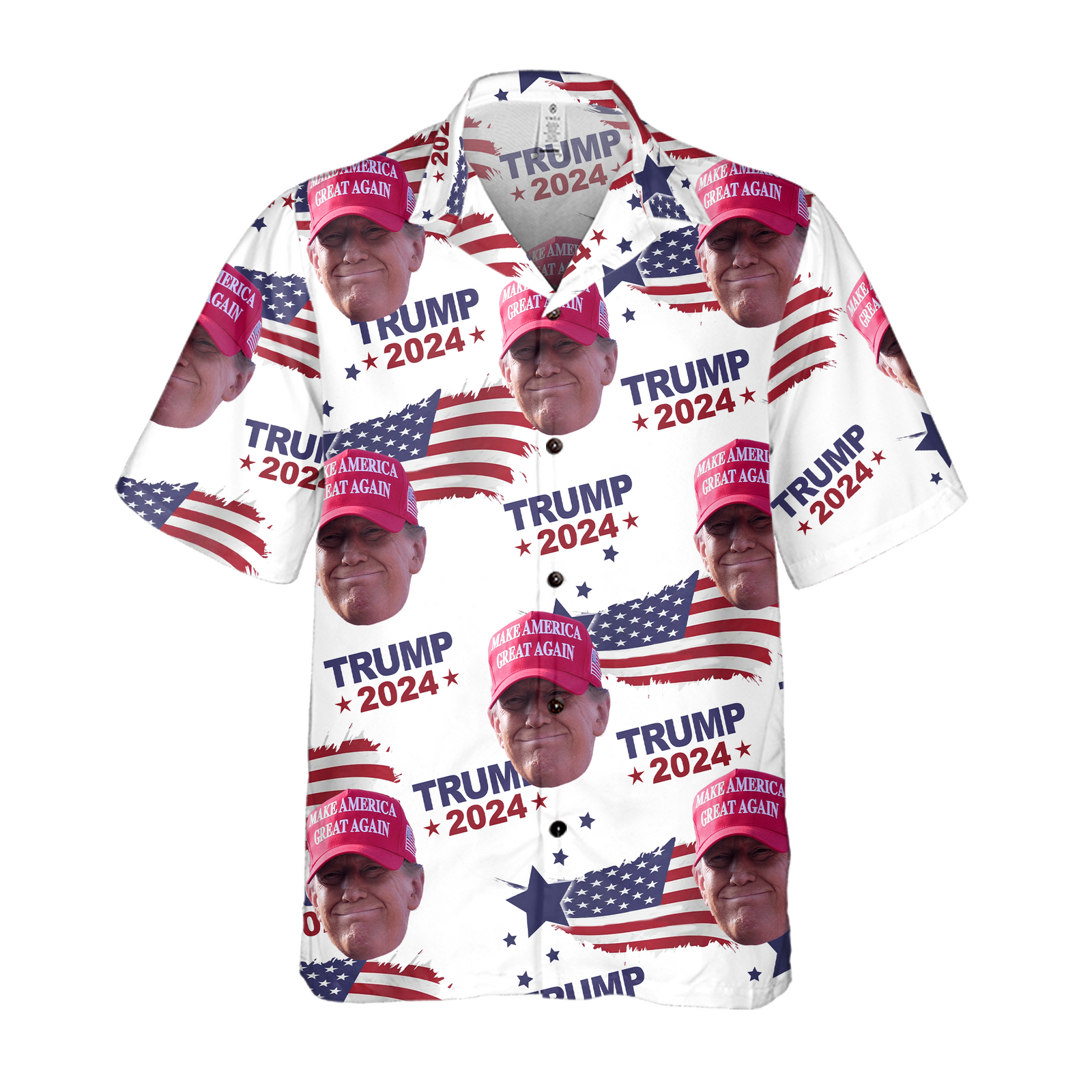 Trump 2024 Tropical Flower Hawaii Hawaiian Shirt - GB-HW08