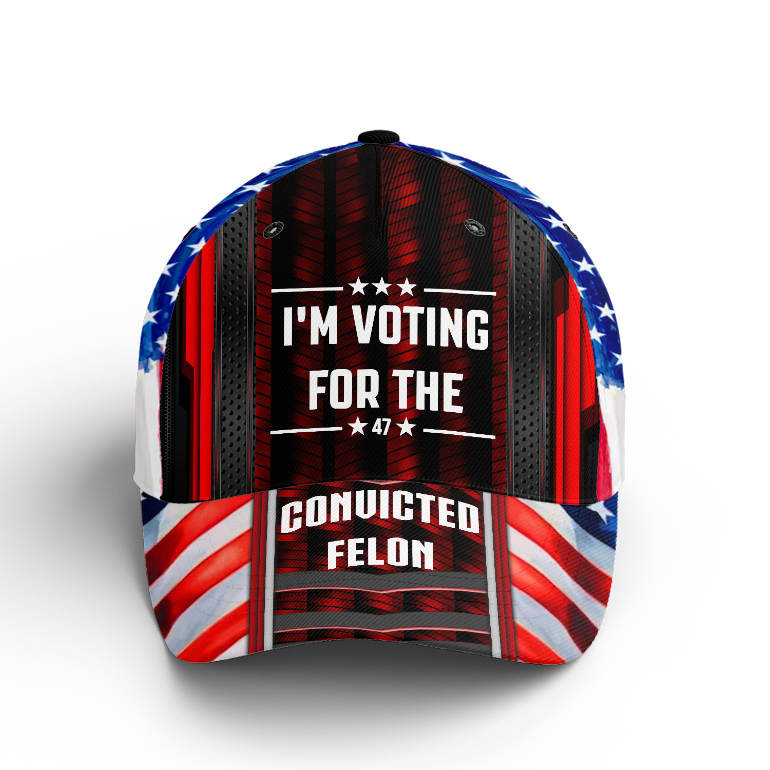 USA Patriotic, I'm Voting For The Convicted Felon All Over Print Classic Cap - C08UP