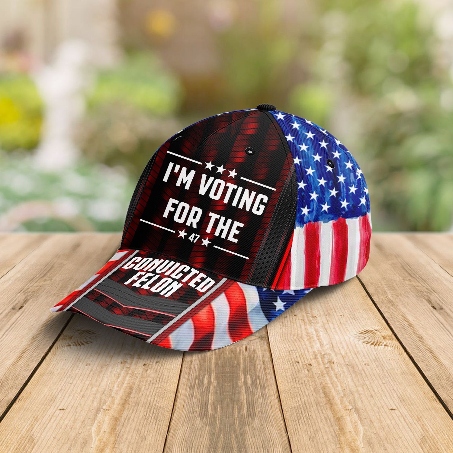 USA Patriotic, I'm Voting For The Convicted Felon All Over Print Classic Cap - C08UP