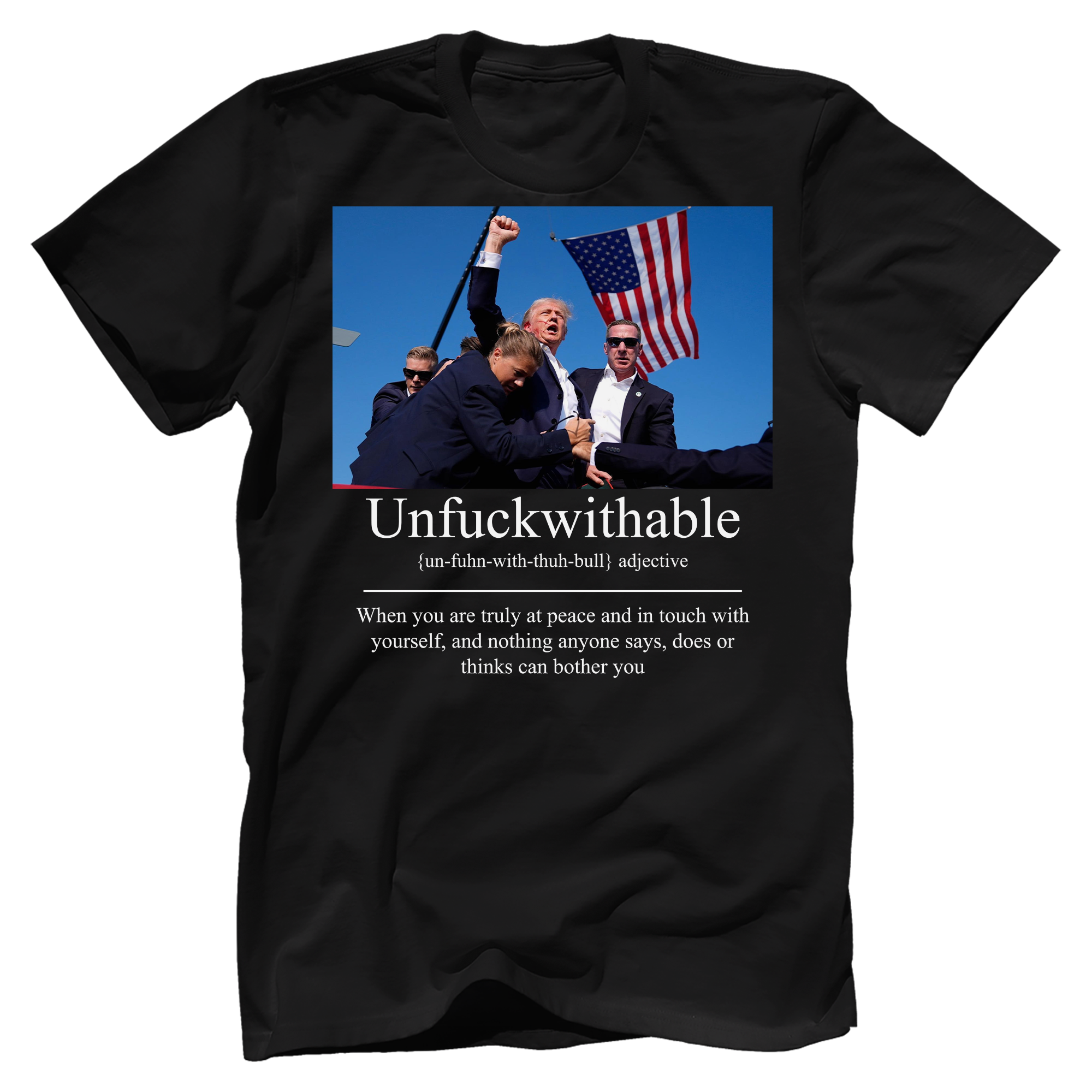 Unfuckwithable Definition Funny, Stand With Trump 2024 T-Shirt - GB92