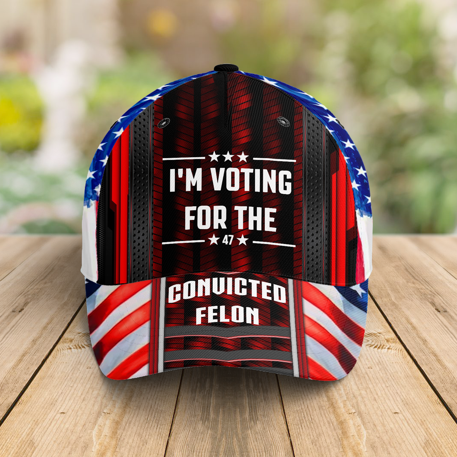 USA Patriotic, I'm Voting For The Convicted Felon All Over Print Classic Cap - C08UP