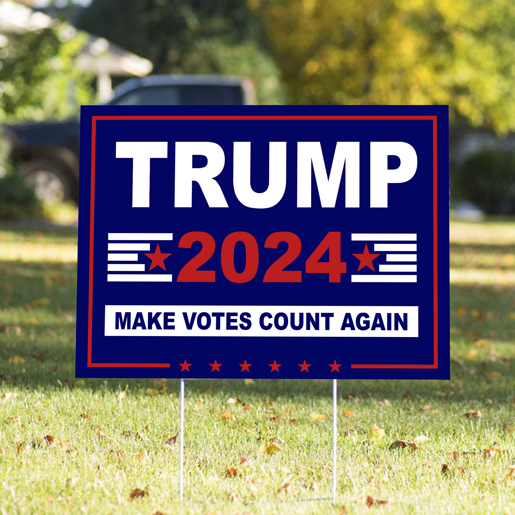 Trump 2024 Make Votes Count Again Yard Sign - YS03TL