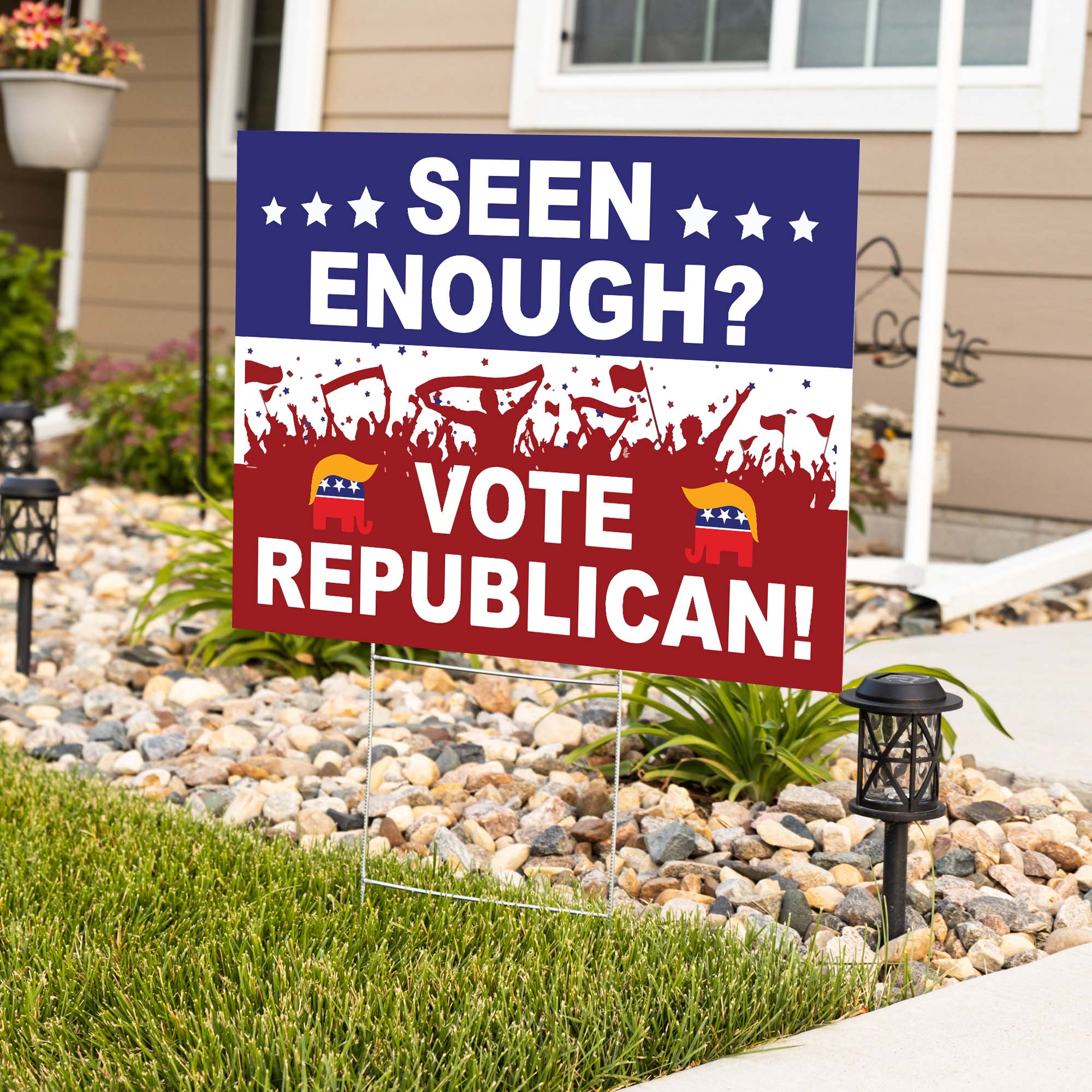 Seen Enough Vote Republican Yard Sign - YS09UP