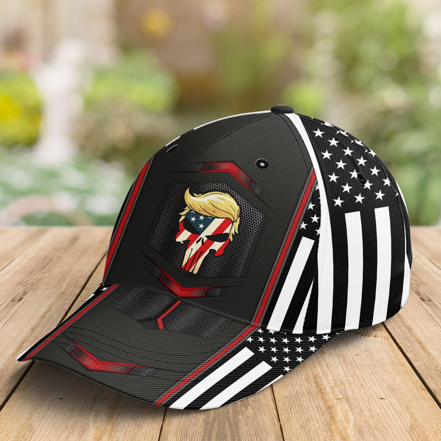 Trump Punisher Skull All Over Print Classic Cap - C26UP