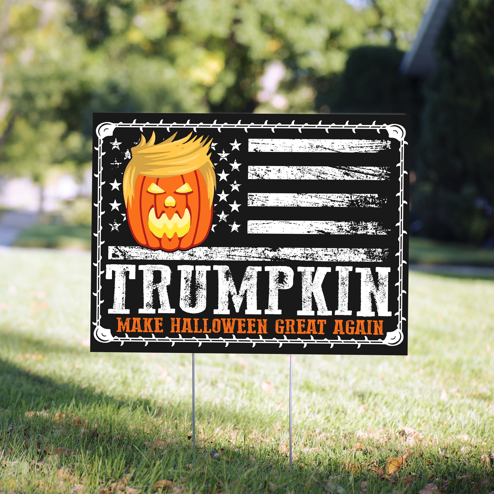 Trump Make Halloween Great Again Garden Flag - GF57UP