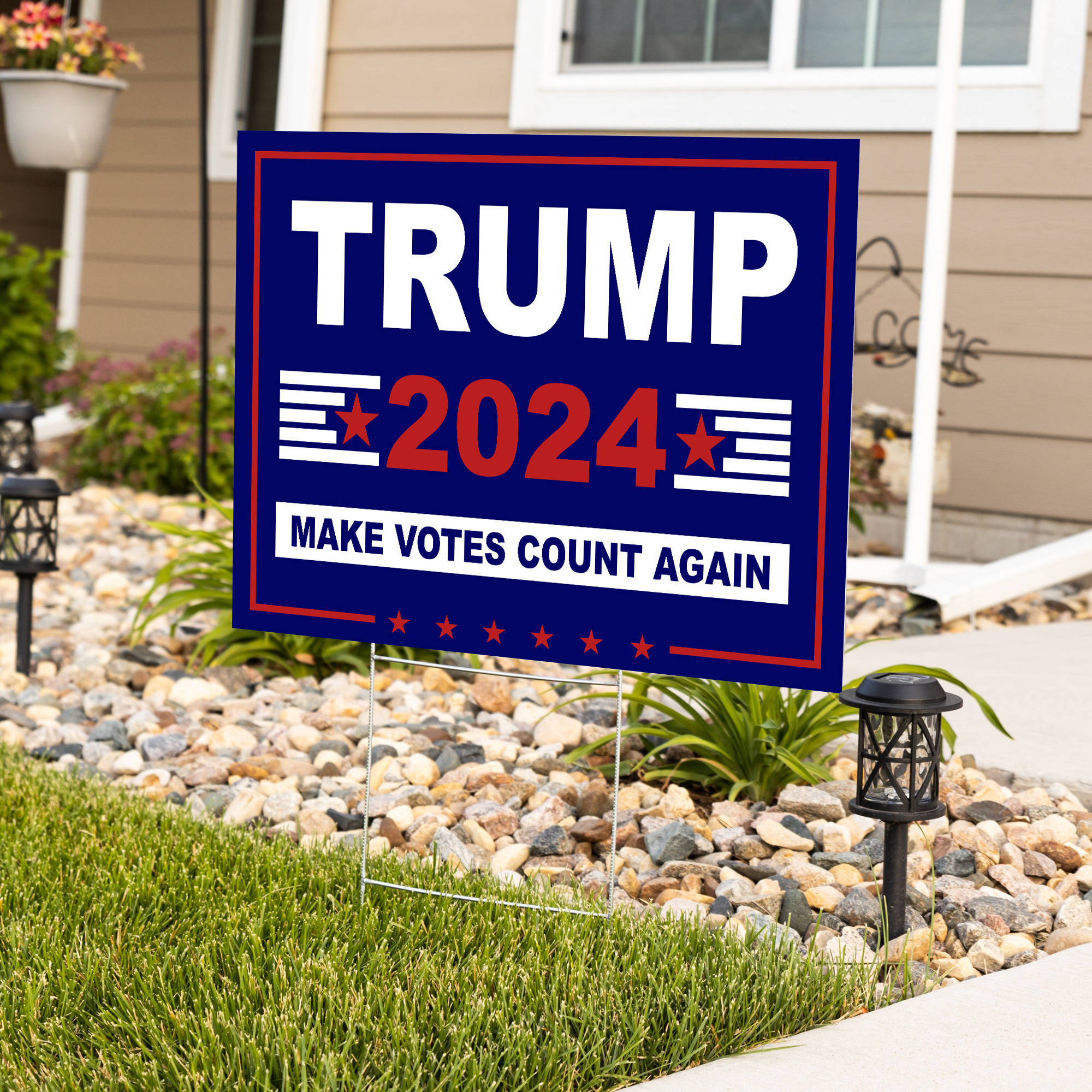 Trump 2024 Make Votes Count Again Yard Sign - YS03TL