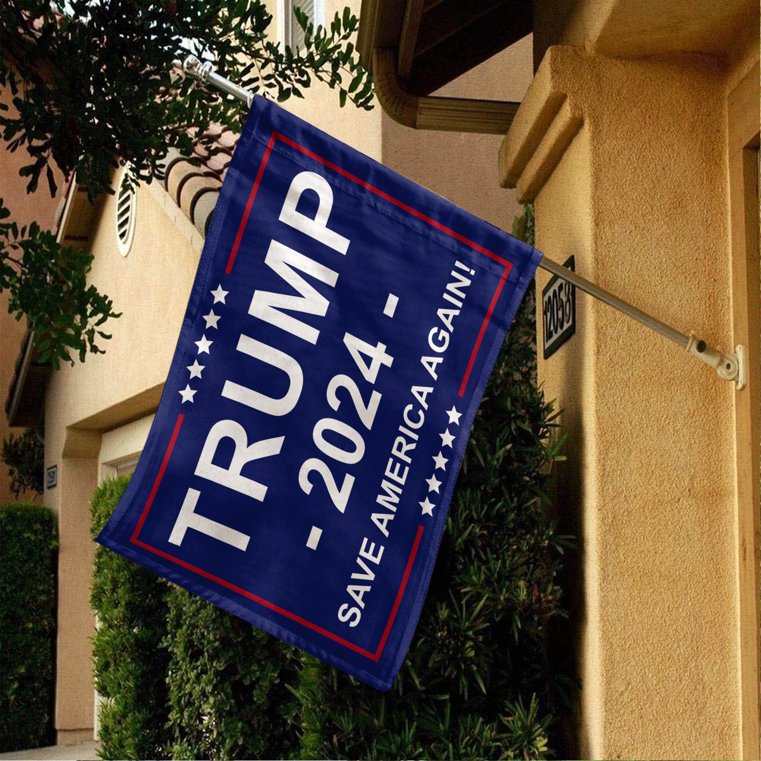 Keep America Great Trump 2024, Horizontal House Flag - GB-HF01