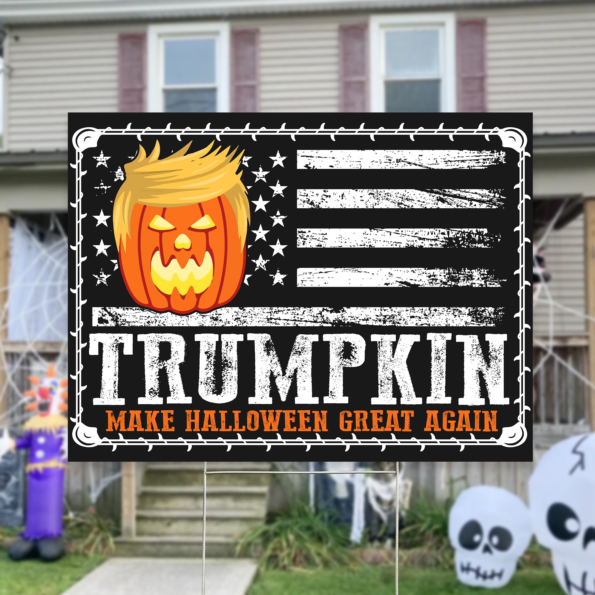 Trump Make Halloween Great Again Garden Flag - GF57UP