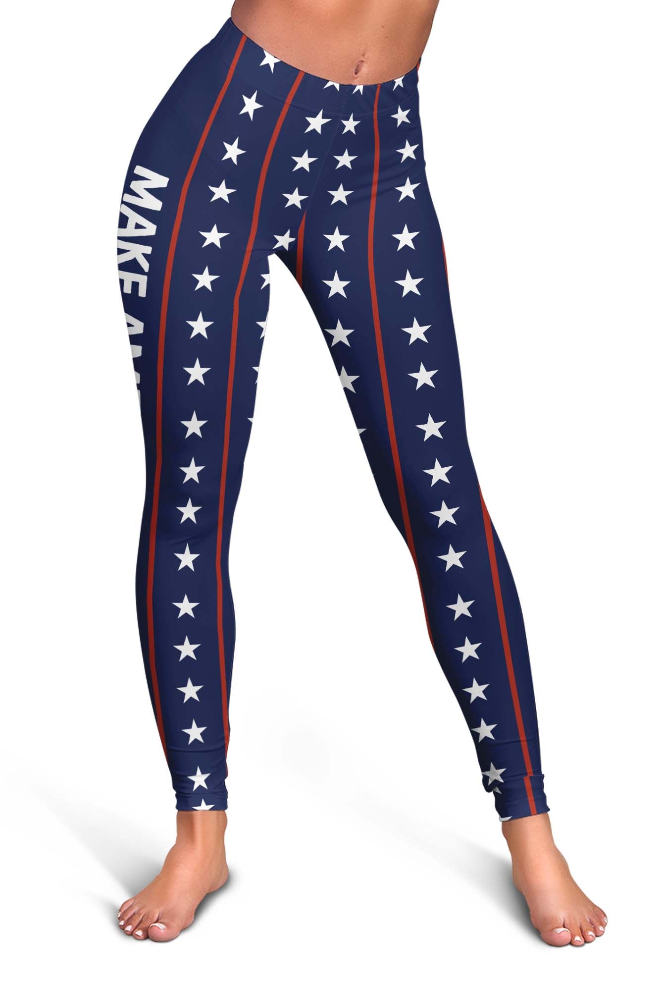 Red, White And Blue MAGA Leggings - GB-LG02