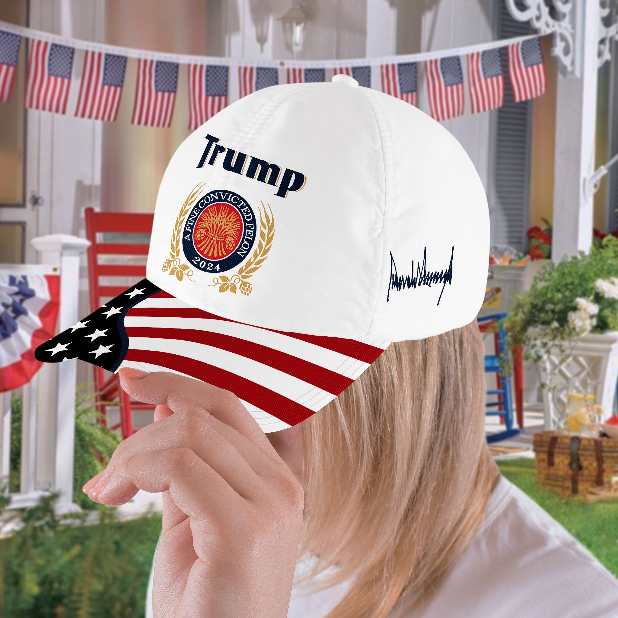 Trump, A Fine Convicted Felon And A President All Over Print Classic Cap - C05UP