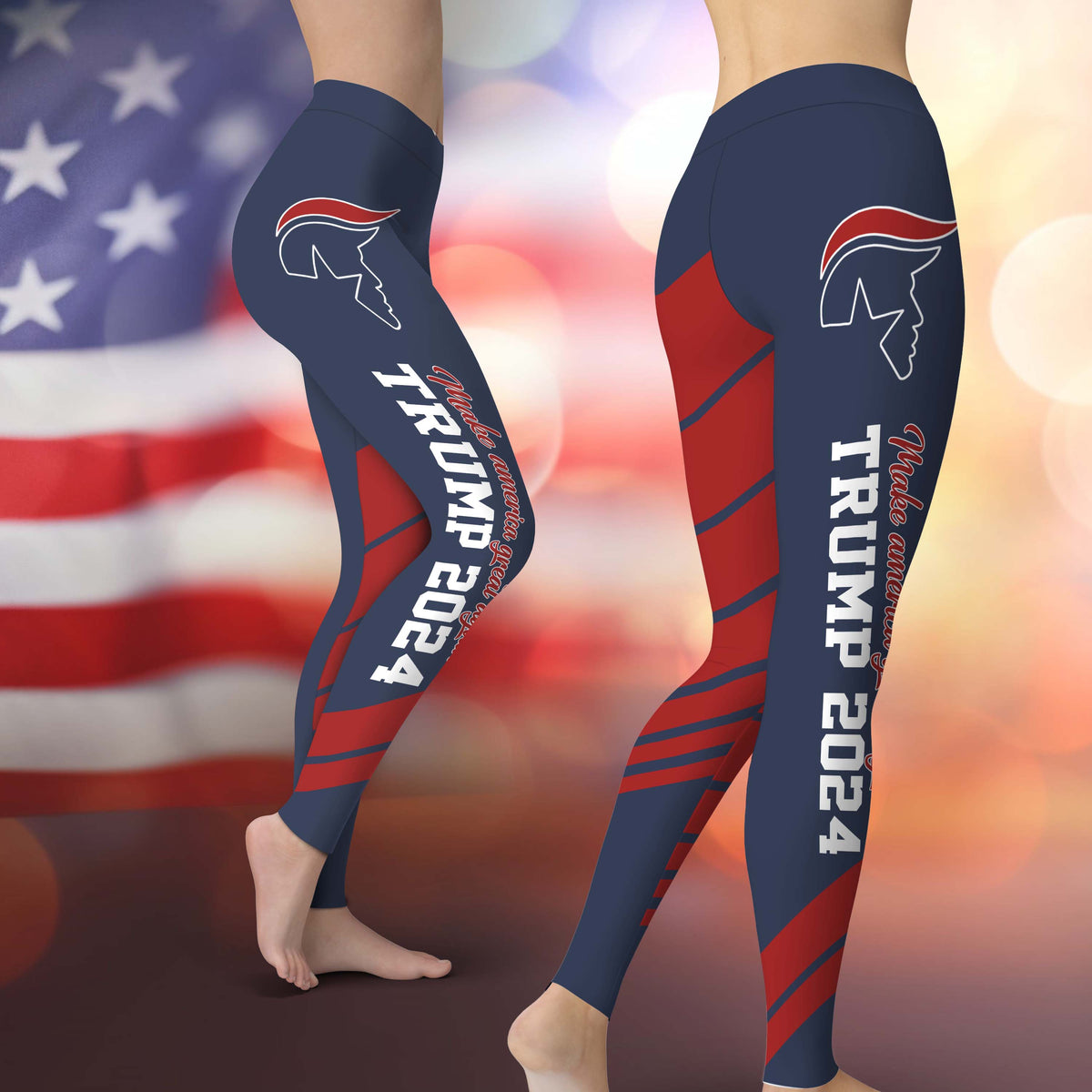 Limited Edition Trump 2024 MAGA Leggings - GB-LG01