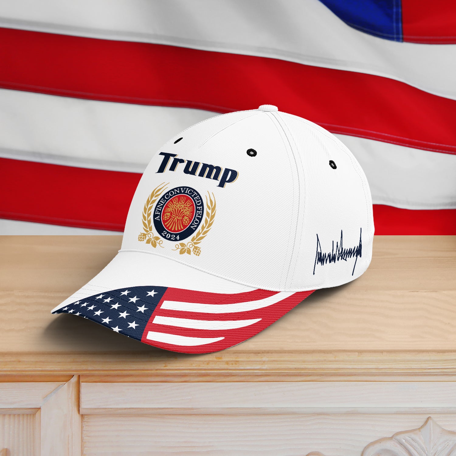 Trump, A Fine Convicted Felon And A President All Over Print Classic Cap - C05UP