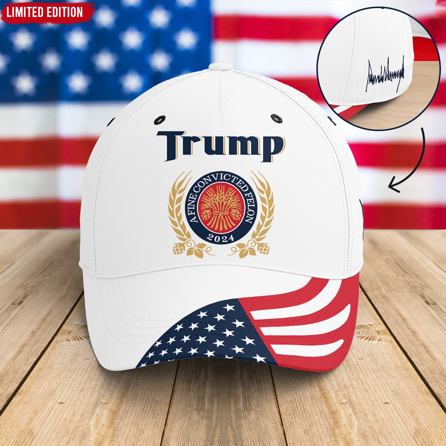 Trump, A Fine Convicted Felon And A President All Over Print Classic Cap - C05UP