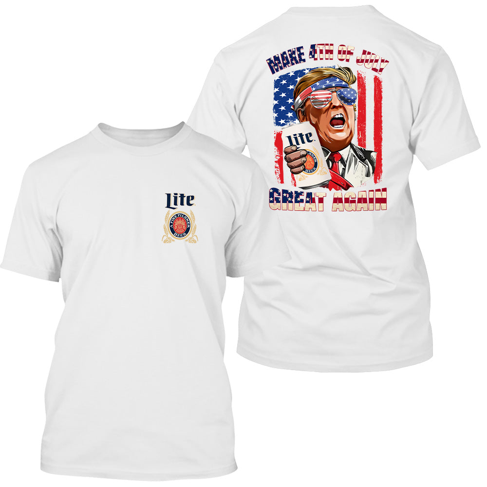 Make 4th of July Great Again, 2024 Trump Miler Lite Shirt - GB78