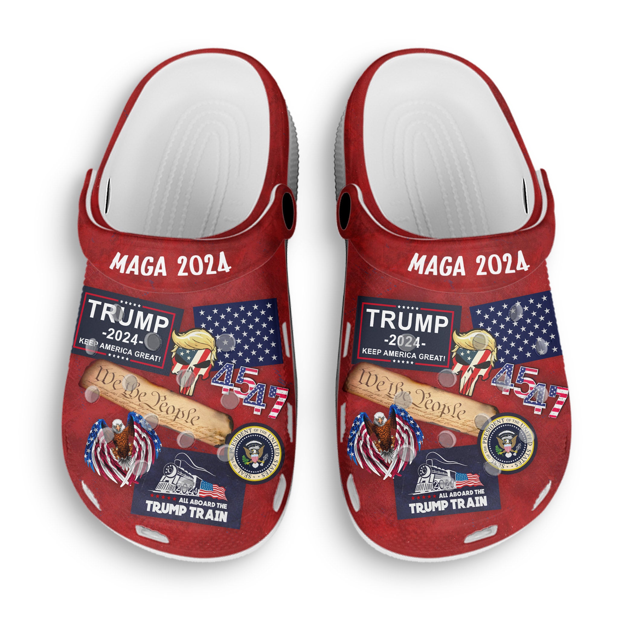 Trump MAGA 2024, We The People Unisex Clogs - GB-CL01