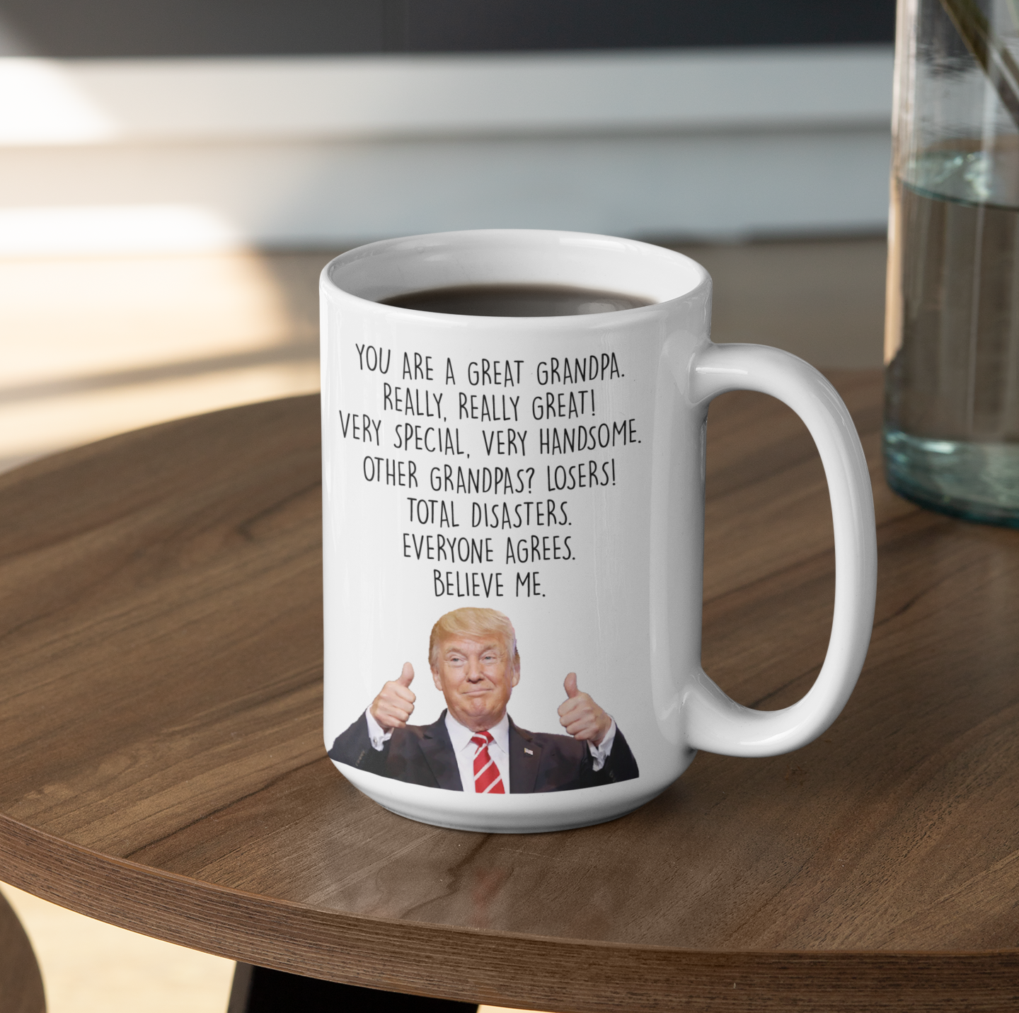 Trump Grandpa Mug, Funny Fathers Day Gift for Grandpa - M07