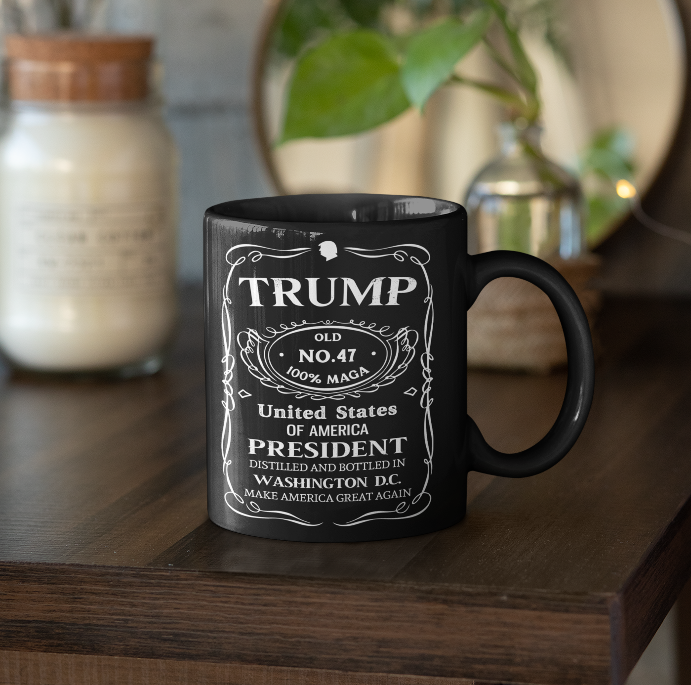 Washington DC Is The Goal 2024, Trump Black Mug - M20