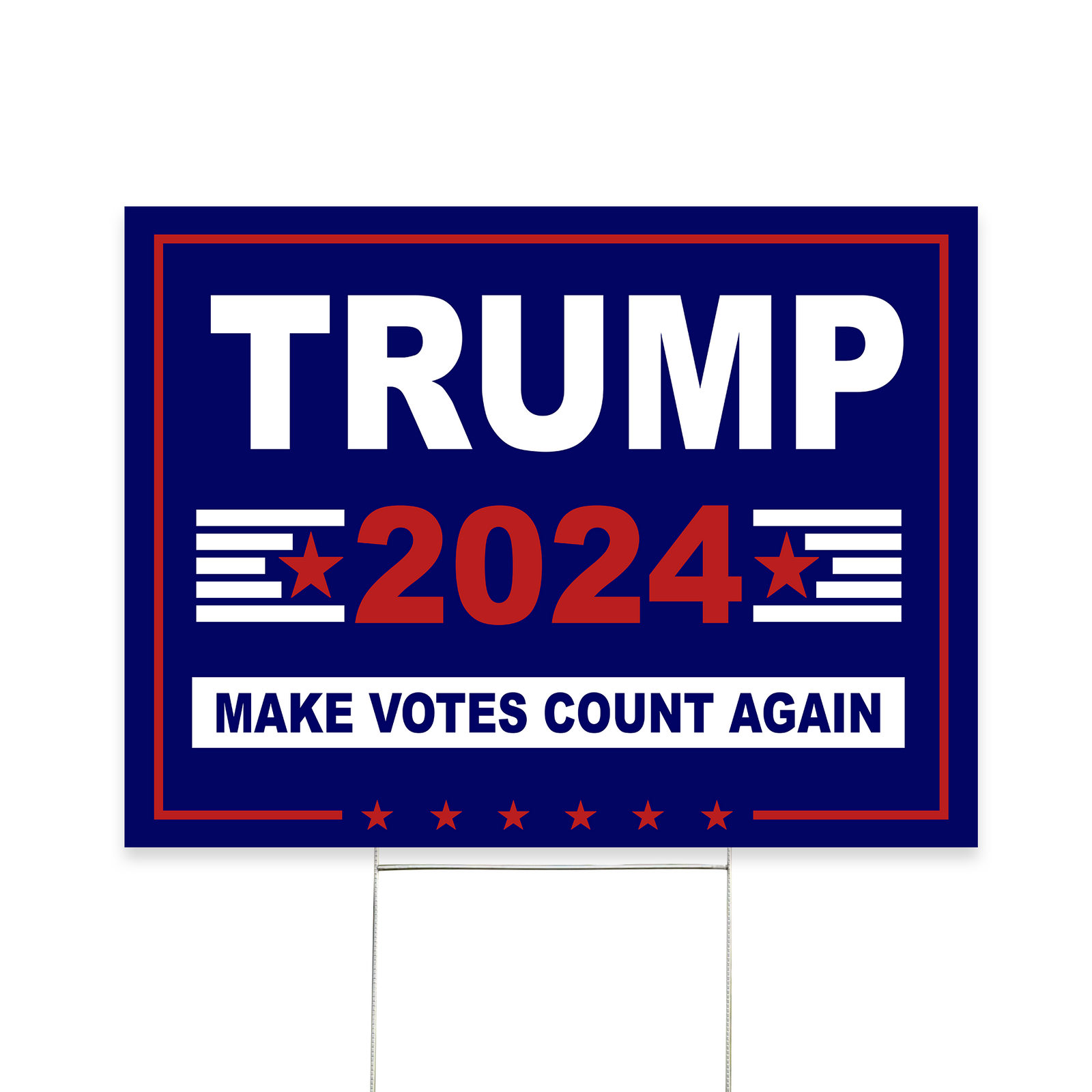 Trump 2024 Make Votes Count Again Yard Sign - YS03TL