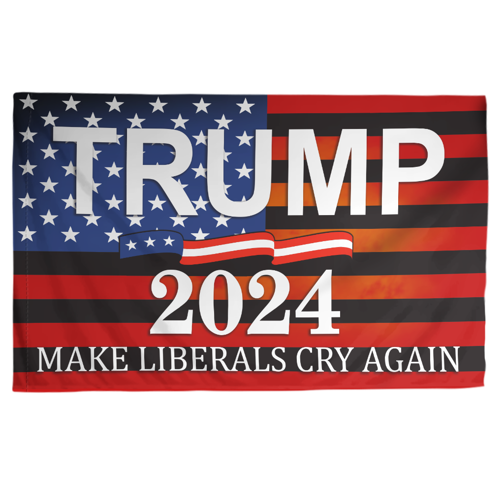 Make Liberals Cry Again Trump 2024 House Flag - GB-HF08