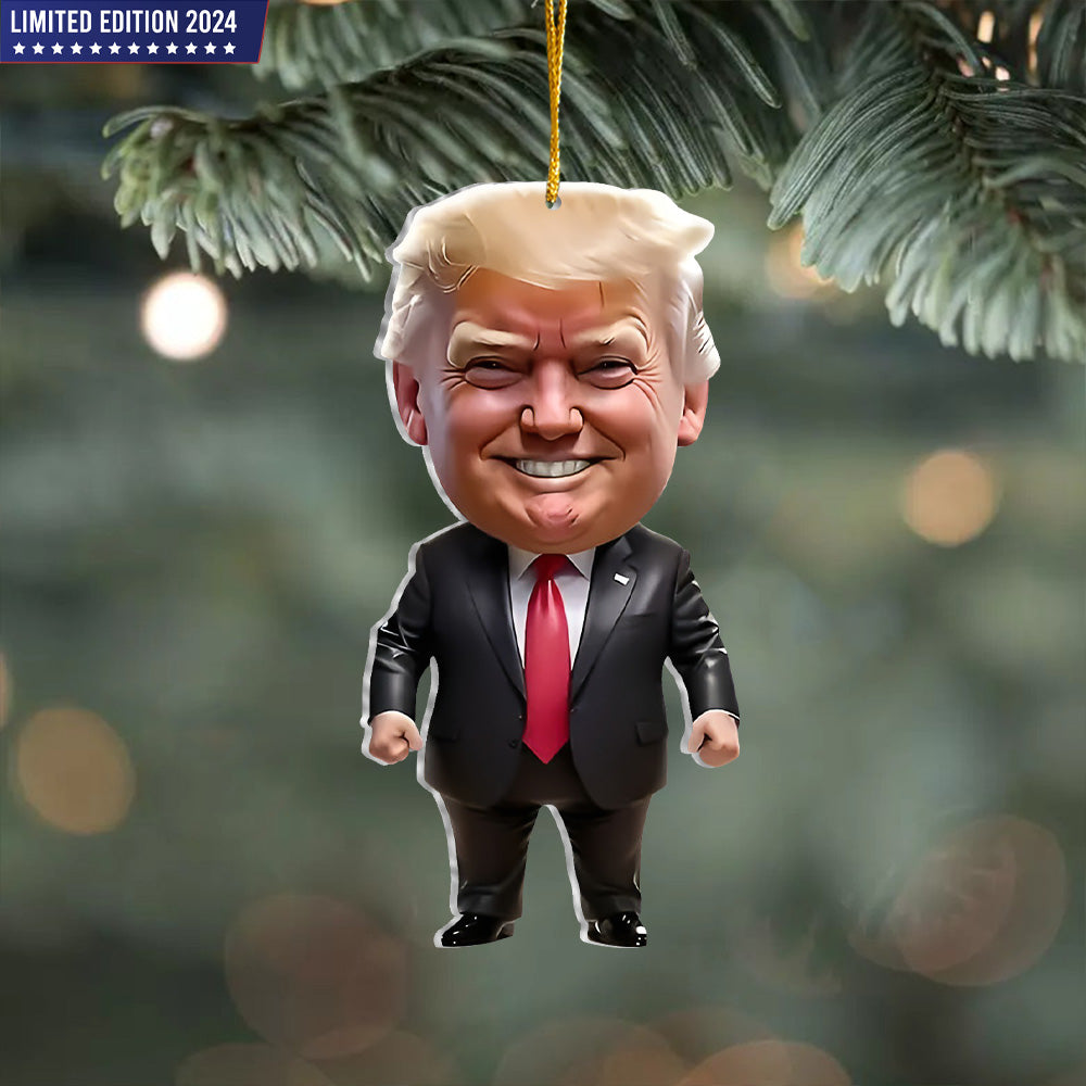 Make America Great Again President 2024 Acrylic Ornament - ORN93UP