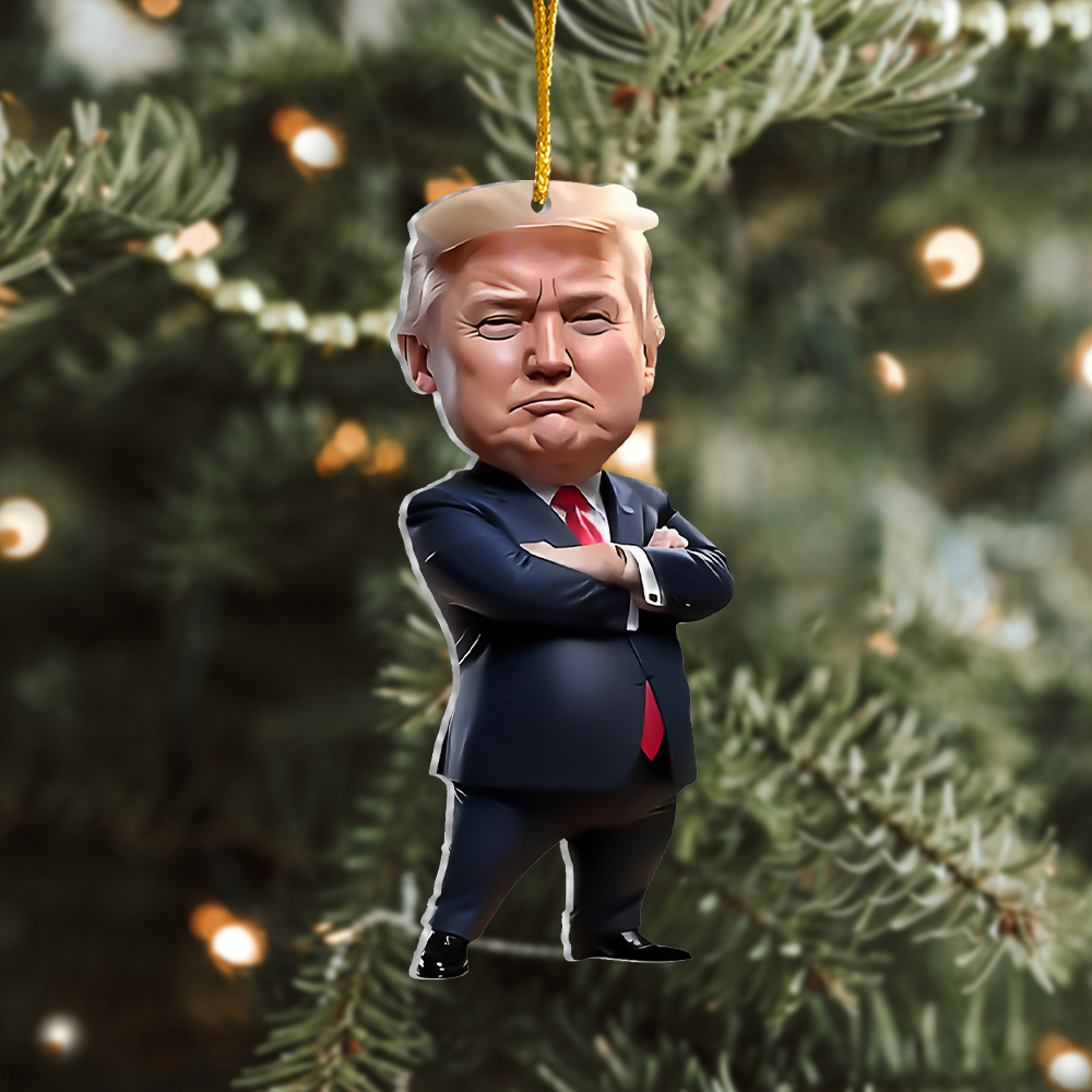 Make America Great Again President 2024 Acrylic Ornament - ORN93UP